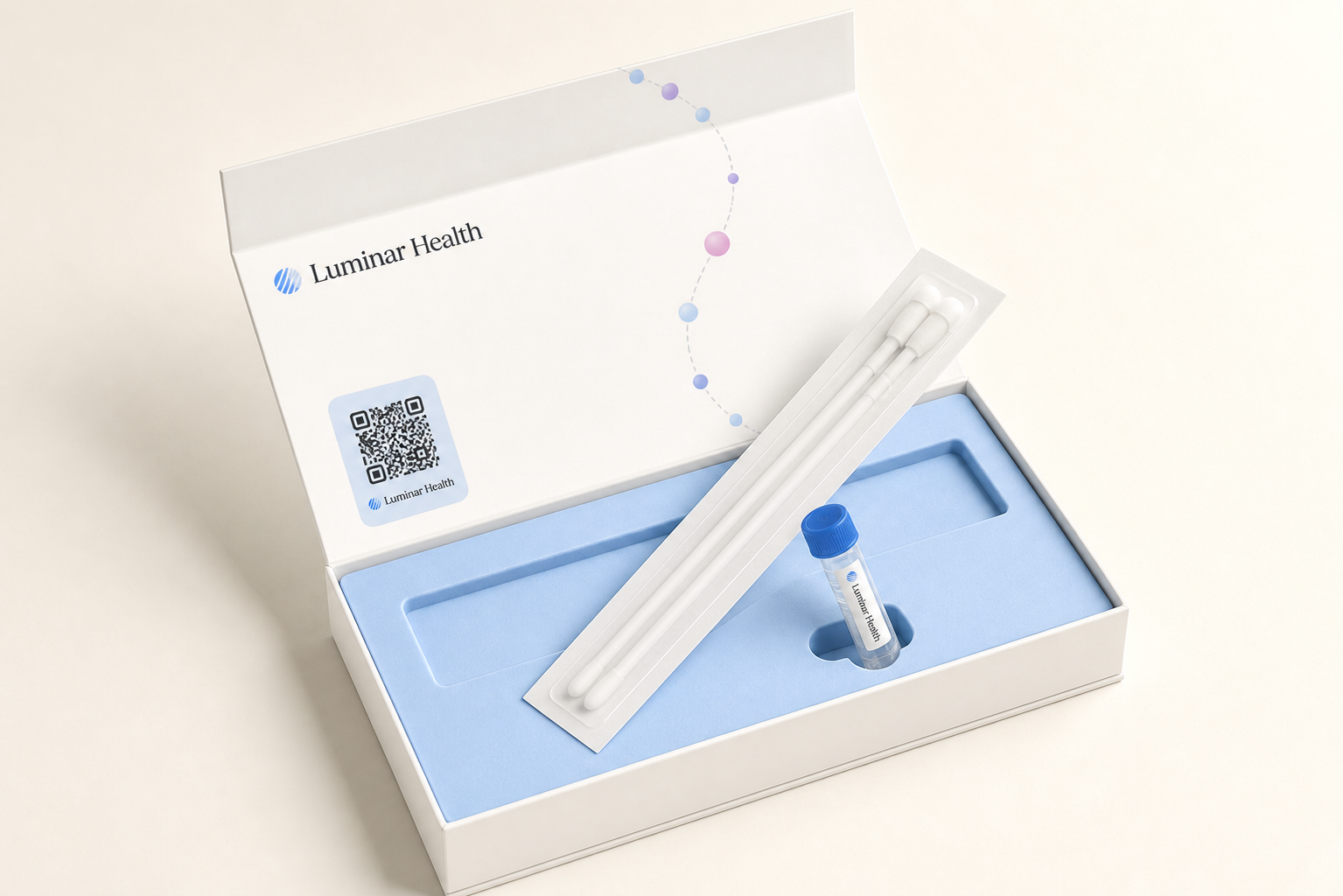 Open Manuscript Genomics whole-genome sequencing collection kit with swabs and sample tube